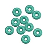 uxcell フッ素ゴムOリング FKMシールガスケット グリーン 機械プラム用 外径7 mm 内径4 mm 幅1.5 mm 10個入