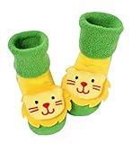 [ライオン]太い幼児の赤ん坊のための幼児コットンソックス、6-18カ月、2ペア