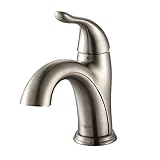 Kraus FUS-1011SN Arcus Single Lever Basin Bathroom Faucet Satin Nickel by Kraus