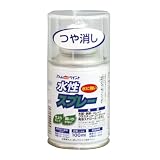 アトムハウスペイント 水性スプレー 100ML つや消しネオクリヤー