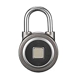 asiproper 指紋ロック タッチロック 指紋認証 スマート南京錠 ブルートゥース Bluetooth 複数人共有設定 防水 盗難防止 使いやすい スーツケース 荷物 ドアロック パッドロック