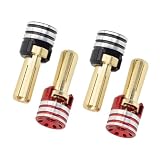 Generic ヒートシンクボトムプラグ、1/10 RC ホビーカー用 RC バナナコネクタ, 5mm