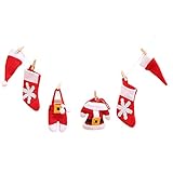 Doitsa ガーランド フラッグガーランド DIY バナー ガーランド 誕生日会 バースデー クリスマス 靴下 クリスマス帽 暖炉装飾 飾り付け 庭 インテリア デコレーション 写真 道具 リネン