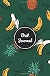 Diet Journal: A Daily journal of food and exercise for help you to become a new one. Colorful Pineapple and Facebook Cover Design.
