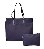 Alicia Lily(アリシア リリー) ポーチ付き 大容量 レディース トートバック ブラック