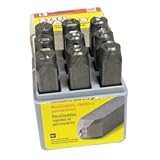 スタンプ番号キット1 / 4inスチール