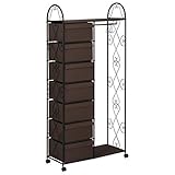 コートラック ハンガーラック 収納家具 ブラウン