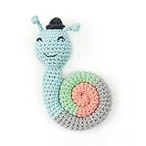 ウィーゴアミーゴ Weegoamigo ガラガラ ぬいぐるみ カタツムリ クロシェットラトル スニーキースネイル Sneaky Snail