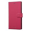 レイ・アウト Xperia XZ1 ケース 手帳型 シンプル マグネット/ピンク RT-RXZ1ELC1/P