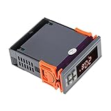 Vuage(TM) 10A 220V品質LED温度計サーモスタット熱電対温度コントローラ熱レギュレータ冷暖房