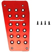 Amazon | MONSTER SPORT スポーツドライビングペダルカバー レッド