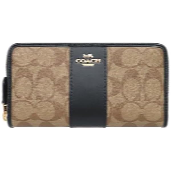 コーチ C4452 長財布 カーキ×ブラック  COACH ロングジップ アラウンド シグネチャー Amazon | [コーチ] COACH 財布(長財布) FC4452 C4452 カーキ×サドル2