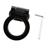 Perfk トラック　SUV　自動車用　アクセサリー　装飾用　 レーシングフック　けん引　牽引 フック　全6カラー - ブラック