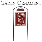 ガーデン アクセサリー ガーデンピック ナチュラルガーデン シャビーシック ガーデンステッカー レッド アイアン シンプル 可愛い アンティーク