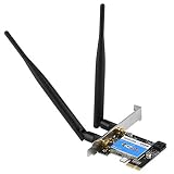 PCIEワイヤレスイーサネットカード デュアルバンド2.4G / 5G Bluetooth 4.0 PCI Expressネットワークボードモジュール PCデスクトップコンピューター用の433Mbpsの高速伝送速度