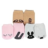 ベビー 靴下 くるぶしソックス ショート丈 出産祝い カワイイ ３足セット【 nano Caret^ 】 (Ｍ)