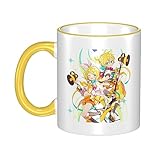 初音シリーズ 鏡音リンレン マグカップ 大容量 330ml 電子レンジ対応 耐熱 耐冷 無臭 無毒 健康衛生 コーヒーカップ 陶器 セラミック 人気 朝食カップ アニメ 軽量
