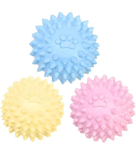 PetSport Gorilla Spiky Squeaker Ball Dog Toy - Extra Large 5\", Durable TPR Rubber, Cleans Teeth & Gums - View #4