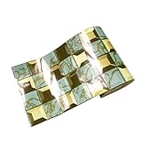 Vosarea タイルステッカー タイルシール 壁紙 3d 防水 防油 耐熱 自己接着 モザイク リビングルーム バスルーム キッチン 500 x 20cm