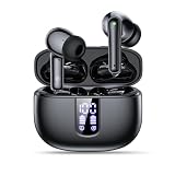 ワイヤレスイヤホン イヤホン bluetooth マイク付き ブルートゥース イヤホン ENCノイズキャンセリング LEDディスプレイ表示 Hi-Fi音質 自動ペアリング 瞬間接続 ハンズフリー通話 コードレスType‐C急速充電 超軽量設計 小型 片耳/両耳 会議/テレワーク/通学/通勤/音楽/ゲーム用