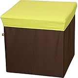 AZUMAYA ボックススツール スクエア Lサイズ グリーン色 BLC-378GR