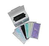 個別包装 食品工場 クリーンルーム プリーツマスク　50枚入り (青)