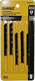 DEWALT DW3726-5 3-Inch 24 TPI Thin Metal Cut Cobalt Steel U-Shank Jig Saw Blade (5-Pack) [並行輸入品]