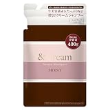&Cream (アンドクリーム) モイスト セラム シャンプー 詰め替え 400g | シャンプー