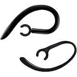 Lazata イヤーフックBluetoothイヤホンS60、S80、E30、E50、EC300等イヤホンの台座が直径5.57mm-6.2mmに適用『収納袋1枚＆ 360°回転式イヤーフック2個セット「サイズ 太1個＋細1個」Earhook 「黒」