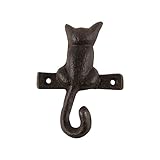 メタルウォールマウントCat Tailフックキーリング/ペットリーシュホルダー