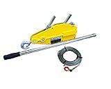 大人気 ハンドウインチ800kg フック付　10m 20m 30m 付属ワイヤの長さカスタム可能　万能携帯ウインチ チルホール800kg ワイヤー タイプ ハンドウインチ 林業、機械の据え付け、重量物