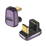 YFFSFDC USB Type C 方向 変換 アダプター 40Gbps 【2個セット】 U字 U型 180度角度付き 240W USB4.0 高速充電 PD充電 データ同期 タイプc type-c 変換アダプタ オス メス USB C コネクター スリムデザイン 8K@60Hz Thundebolt 3/4 対応 MacBook Air/Pro/ノートパソコン/携帯電話用