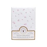 Burt's Bees Baby - Butterfly Garden Fitted Crib Sheet 100% Organic Crib Sheet for Standard Crib and 