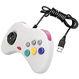 iFormosa セガ SATURN セガ サターン 端子 ゲーム機用 コントローラー コントローラパッド 白 IF-SS-WT