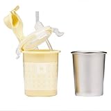 Kangovou Stainless Steel Sippy Cup, Lemon Zest (8 oz) by Kangovou