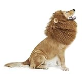犬 ライオンに変身 ウィッグ 犬コスチューム 犬用 コスプレ キャップ かぶりもの リアル たてがみ 中型犬 大型犬 帽子 着ぐるみ おもしろい 変装グッズ ペット服 クリスマス ハロウイン 誕生日 パーティー 仮装グッズ 撮影 記念写真 道具 サイズ調節可能