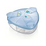 Mam粉乳ディスペンサー、青 (MAM UK LTD) (x 4) - MAM Milk Powder Dispenser, Blue (Pack of 4) [並行輸入品]