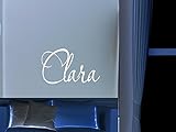 Clara男の子女の子部屋保育園ベビーキッズ名前ビニール壁引用ステッカー