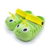 JUST style キッズサンダル けむし サンダル 子供用 シリコン 防水 (グリーン, 26サイズ/17CM)