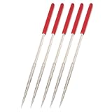 uxcell　やすり　ヤスリ　ファイル　ニードル状　金属　ゴム　ダイヤモンド　3.5x140mm　5個入り