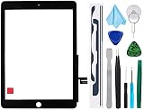 TPhaelay ブラック タッチスクリーン 交換品Ipad 7世代 8世代デジタイザイー2019 2020 10.2インチ7世代 8世代A2197 A2198 A2200 A2270 A2428 A2429 A2430プレインストールされた接着剤（ホームボタンなし）