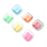 MIRACLE 騒音を遮断！ ソフト 耳栓 耳せん 携帯ケース付き 10個セット 防音 遮音 睡眠 作業 勉強 MC-SOHUMIMI