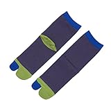 (靴下屋)kutsushitaya キッズ ネップカラフル足袋ソックス19〜21cm ダークパープル