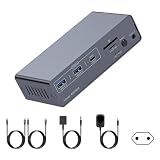 USB C KVMドッキングステーション 4K60hz HDR10ディスプレイ付き USB 3.2 10Gbps データ転送ギガビットイーサネット 複数のデバイス用