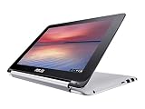 ASUS C100PA-DB02 10.1インチTouch Chromebook Flip (1.8GHz、4GB メモリ、16GB eMMC、Google OS)、シルバー (更新済み)