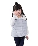 (チェリーレッド) CherryRed キッズ 子供服 女の子 男の子 ベスト 袖なし ベビーベスト秋冬 可愛い 中綿 100 グレー