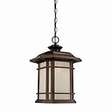 Acclaim 8126ABZ Somerset Collection 1-Light Outdoor Light Fixture Hanging Lantern, Architectural Bro