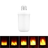 LED炎効果Fire Light Bulbs aozbz 3.5 W e27 99smd 3528smdダイナミックMoving Flameちらつきエミュレーション装飾ランプ、暖かいオレンジ
