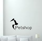 ペットショップ壁デカール猫犬ロゴエンブレムポスター壁ビニールステッカー子供ティーンボーイズ部屋保育園寝室壁アート装飾壁画84bar