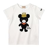 (ミキハウス)MIKIHOUSE キングくん☆全身プリント 半袖Ｔシャツ 80cm 白（01）